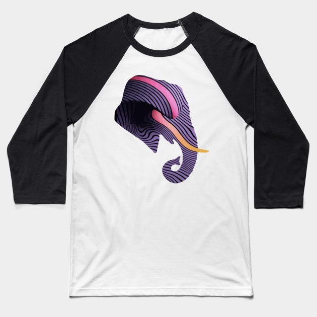 Currents Elephant Baseball T-Shirt by AJ